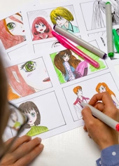 Kunst - Manga tegning  - Klik for at tilmelde dig