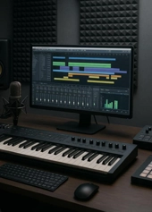 Musikproduktion - lav din egen musik - Klik for at tilmelde dig